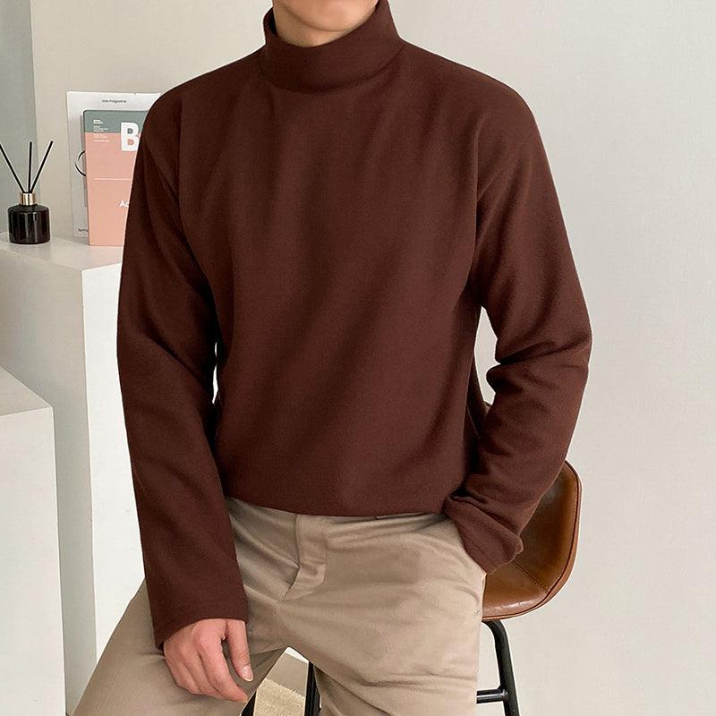 OH Regular Fit Plain Mockneck-korean-fashion-Turtleneck-OH Atelier-OH Garments