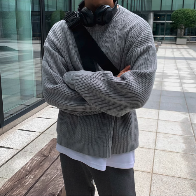 OH Relaxed Fit Casual Sweater-korean-fashion-Sweater-OH Atelier-OH Garments