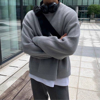 OH Relaxed Fit Casual Sweater-korean-fashion-Sweater-OH Atelier-OH Garments