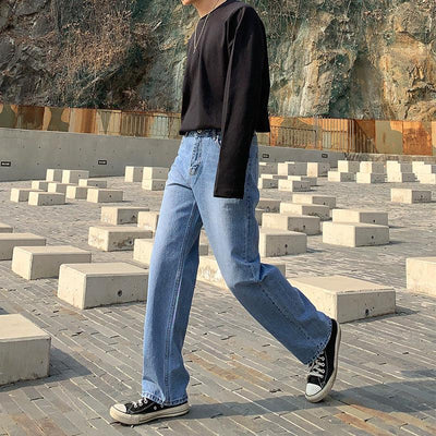 OH Retro Subtle Whiskers Regular Fit Jeans-korean-fashion-Jeans-OH Atelier-OH Garments