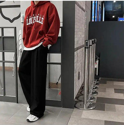 OH Side Pocket Pleated Sweatpants-korean-fashion-Pants-OH Atelier-OH Garments