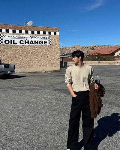 OH Solid Color Cozy Fit Sweater-korean-fashion-Sweater-OH Atelier-OH Garments