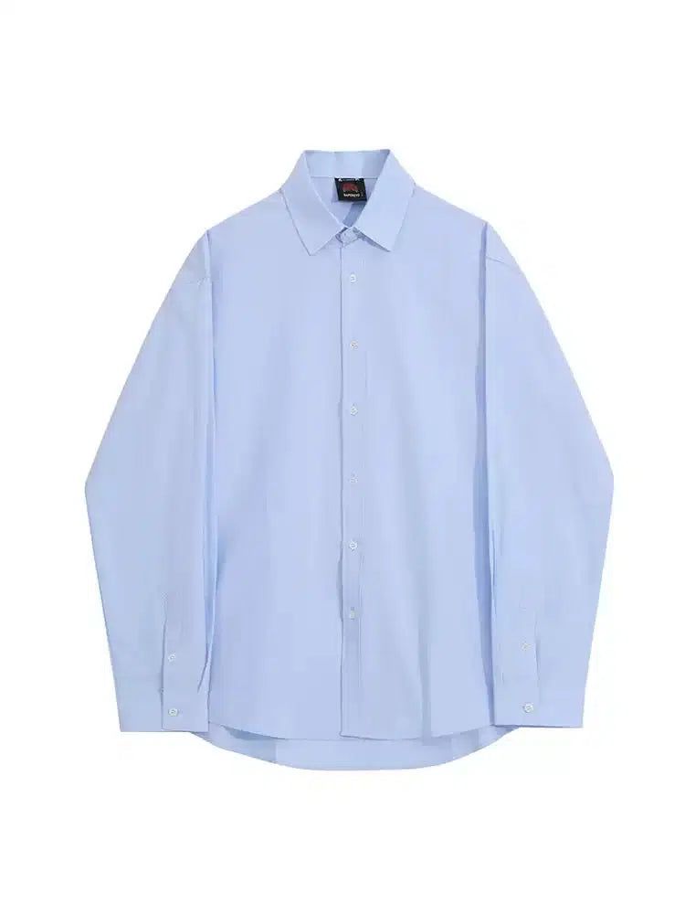 OH Solid Relaxed Fit Shirt-korean-fashion-Shirt-OH Atelier-OH Garments