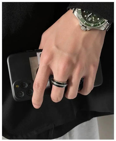 OH Starry Dual Tone Ring-korean-fashion-Ring-OH Atelier-OH Garments