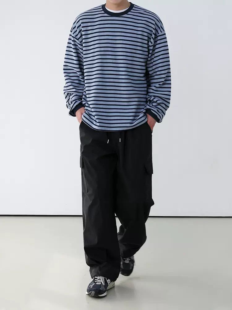 OH Striped Full-Print Long Sleeve T-Shirt-korean-fashion-T-Shirt-OH Atelier-OH Garments