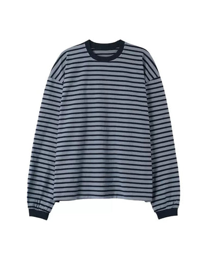 OH Striped Full-Print Long Sleeve T-Shirt-korean-fashion-T-Shirt-OH Atelier-OH Garments