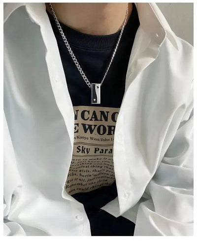 OH TaiChi Metal Pendant Necklace-korean-fashion-Necklace-OH Atelier-OH Garments