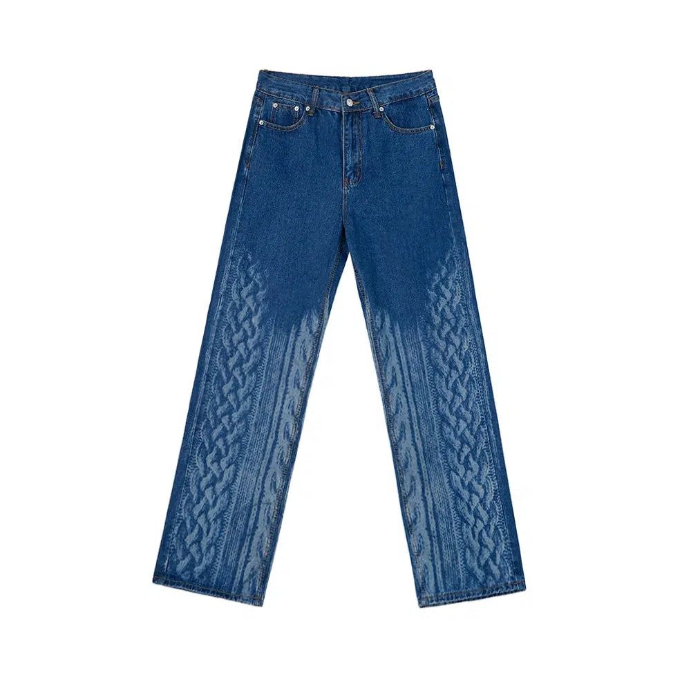 OH Textured Wave Jeans-korean-fashion-Jeans-OH Atelier-OH Garments