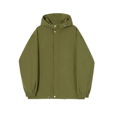 OH Toggle Drawstring Windbreaker Jacket-korean-fashion-Jacket-OH Atelier-OH Garments