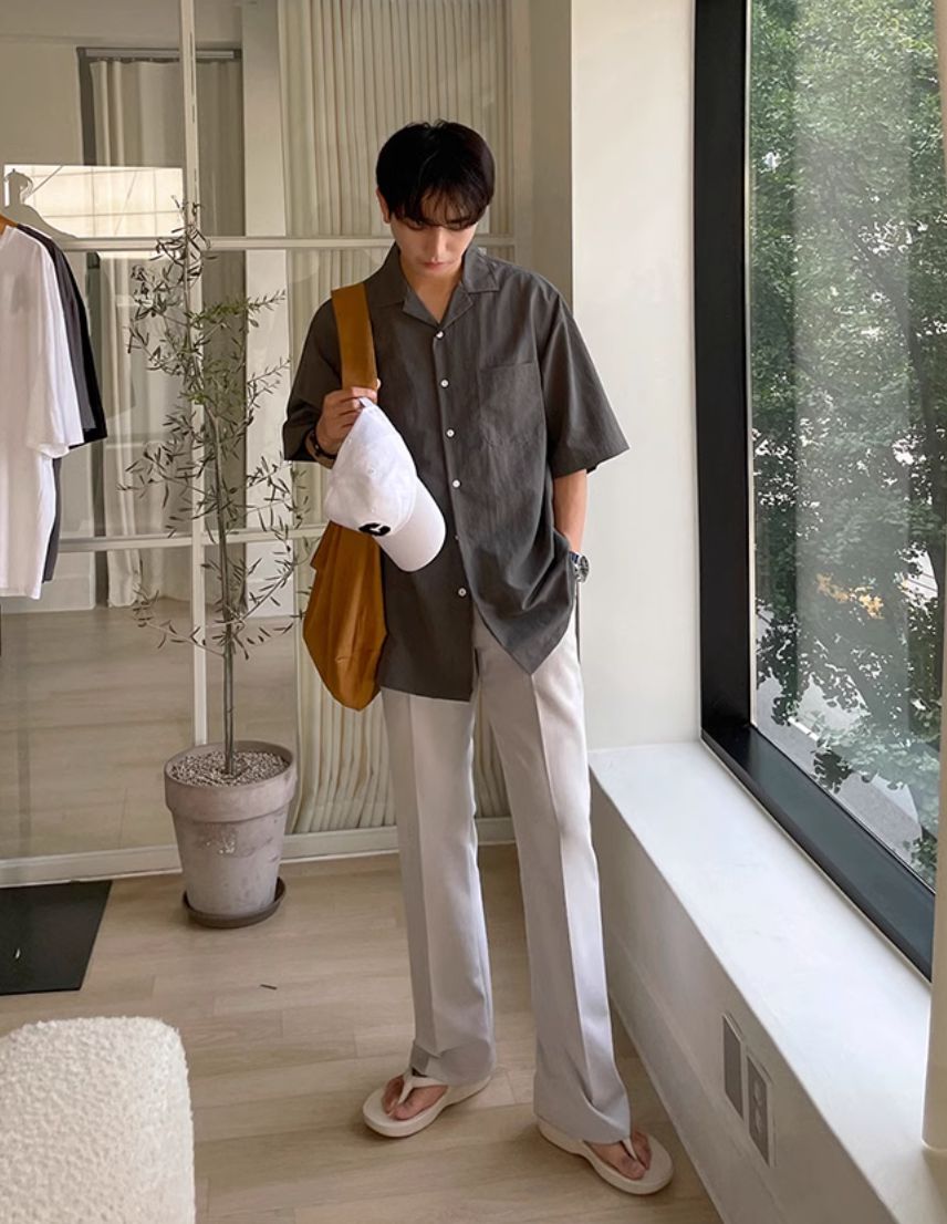 OH Versatile Short Sleeve Shirt-korean-fashion-Shirt-OH Atelier-OH Garments