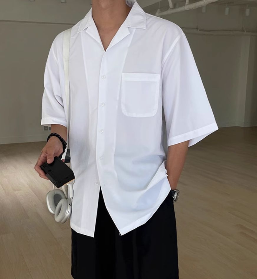 OH Versatile Short Sleeve Shirt-korean-fashion-Shirt-OH Atelier-OH Garments