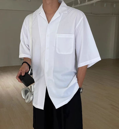 OH Versatile Short Sleeve Shirt-korean-fashion-Shirt-OH Atelier-OH Garments