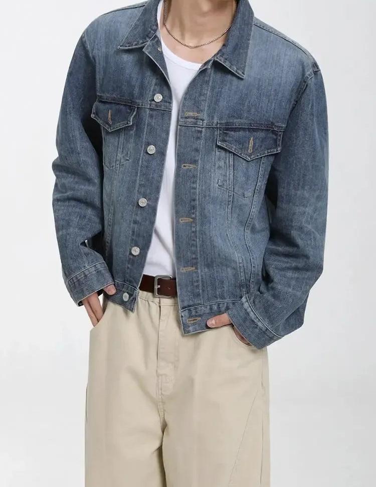 OH Vintage Washed Denim Jacket-korean-fashion-Jacket-OH Atelier-OH Garments