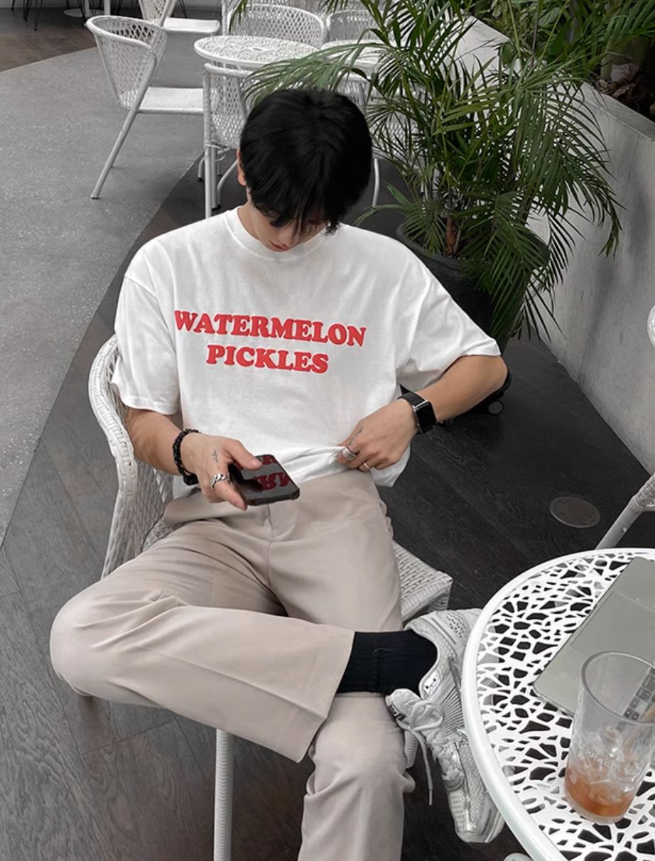 OH Watermelon Pickles T-Shirt-korean-fashion-T-Shirt-OH Atelier-OH Garments