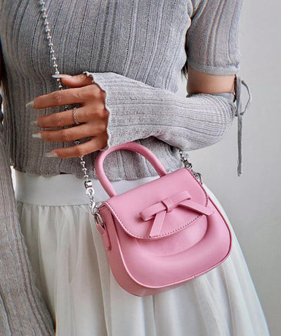 Taro Bow Tie Chain Crossbody Bag-korean-fashion-Bag-Taro's Closet-OH Garments