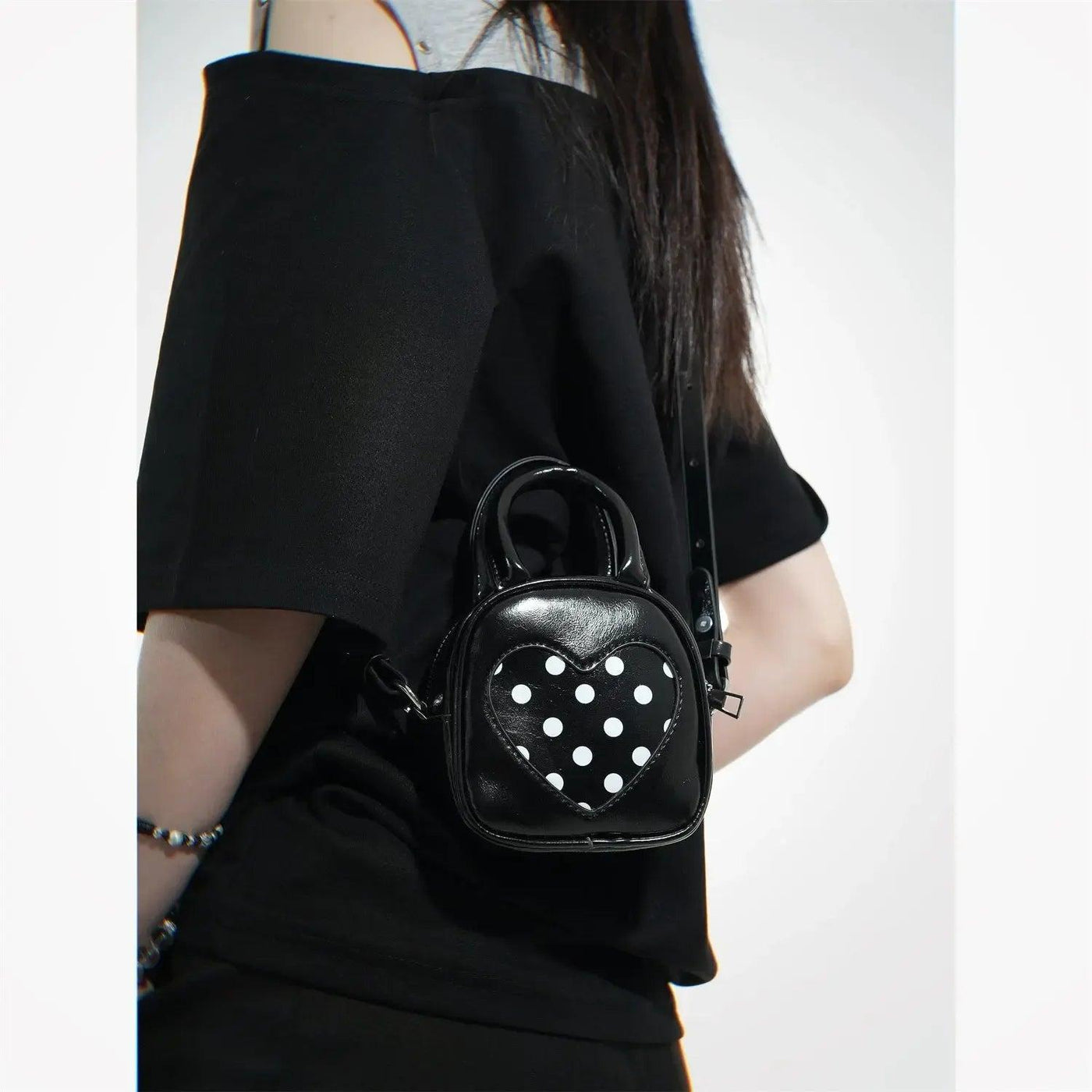 Taro Heart Polka Dots Crossbody Bag-korean-fashion-Bag-Taro's Closet-OH Garments