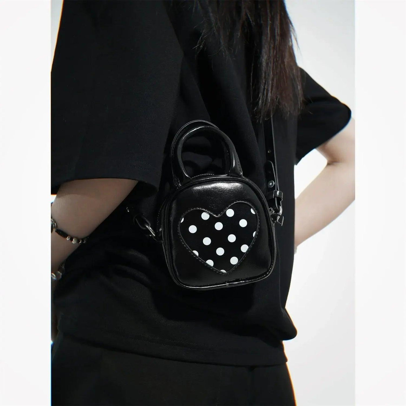 Taro Heart Polka Dots Crossbody Bag-korean-fashion-Bag-Taro's Closet-OH Garments