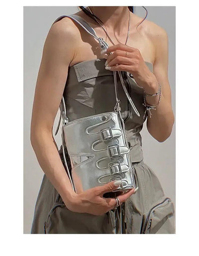 Taro Heavy Buckled Bucket Bag-korean-fashion-Bag-Taro's Closet-OH Garments