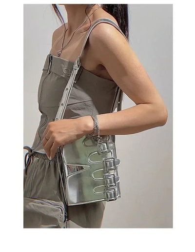 Taro Heavy Buckled Bucket Bag-korean-fashion-Bag-Taro's Closet-OH Garments