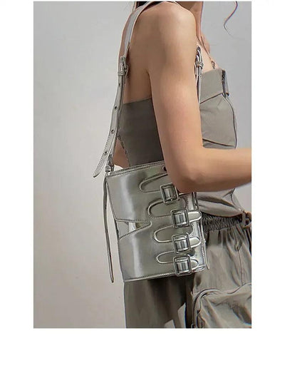 Taro Heavy Buckled Bucket Bag-korean-fashion-Bag-Taro's Closet-OH Garments