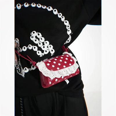 Taro Lace Polka Dots Crossbody Bag-korean-fashion-Bag-Taro's Closet-OH Garments