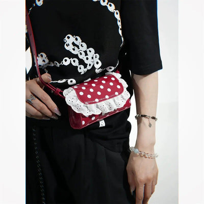 Taro Lace Polka Dots Crossbody Bag-korean-fashion-Bag-Taro's Closet-OH Garments