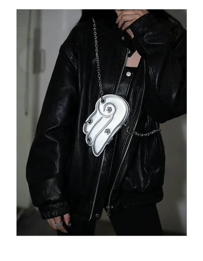 Taro Metallic Star Wing Chain Bag-korean-fashion-Bag-Taro's Closet-OH Garments
