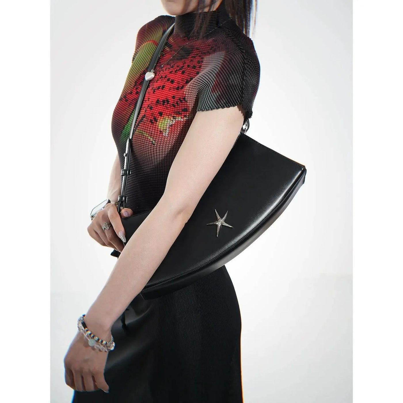 Taro Metallic Starfish Shoulder Bag-korean-fashion-Bag-Taro's Closet-OH Garments
