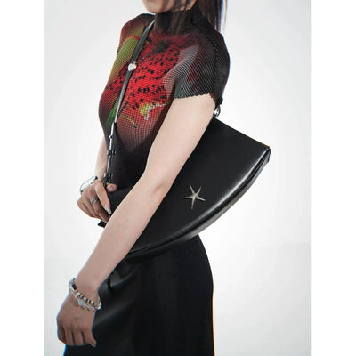 Taro Metallic Starfish Shoulder Bag-korean-fashion-Bag-Taro's Closet-OH Garments