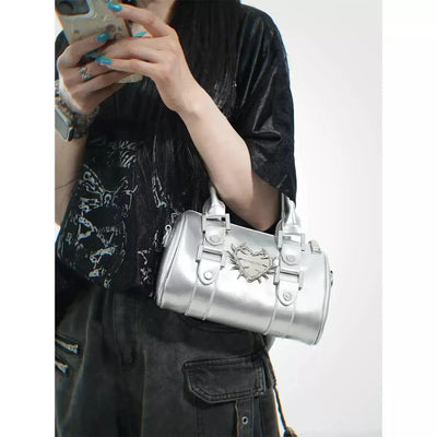 Taro Metallic Thorn Heart Crossbody Bag-korean-fashion-Bag-Taro's Closet-OH Garments