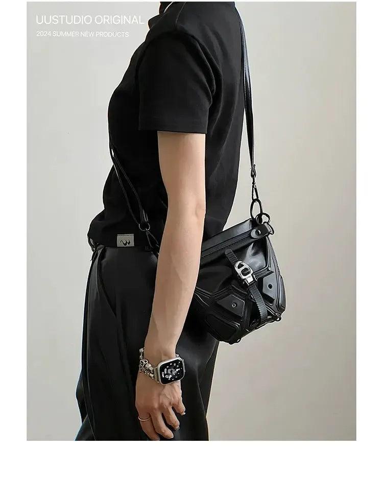 Taro Pannel Bucket Messenger Bag-korean-fashion-Bag-Taro's Closet-OH Garments
