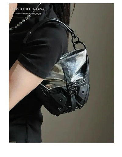Taro Pannel Bucket Messenger Bag-korean-fashion-Bag-Taro's Closet-OH Garments
