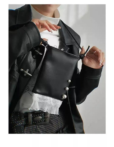 Taro Pearl Lace Mobile Phone Bag-korean-fashion-Bag-Taro's Closet-OH Garments