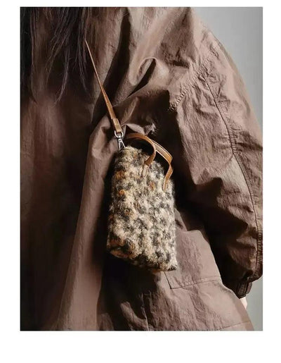 Taro Plushy Plaid Bag-korean-fashion-Bag-Taro's Closet-OH Garments