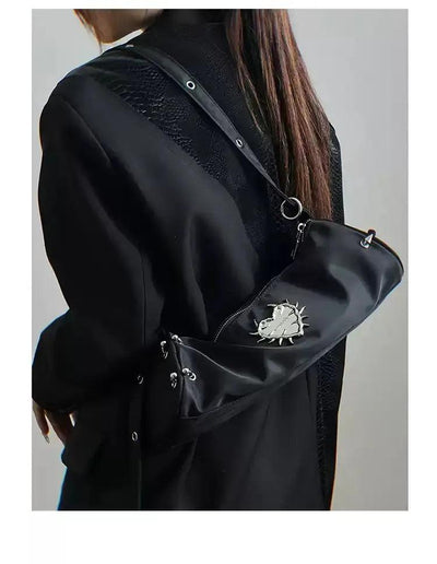 Taro Thorn Heart Piercing Rivet Bag-korean-fashion-Bag-Taro's Closet-OH Garments