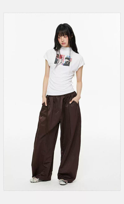 Tom Anime Graphic Mockneck T-Shirt-korean-fashion-T-Shirt-Tom's Closet-OH Garments