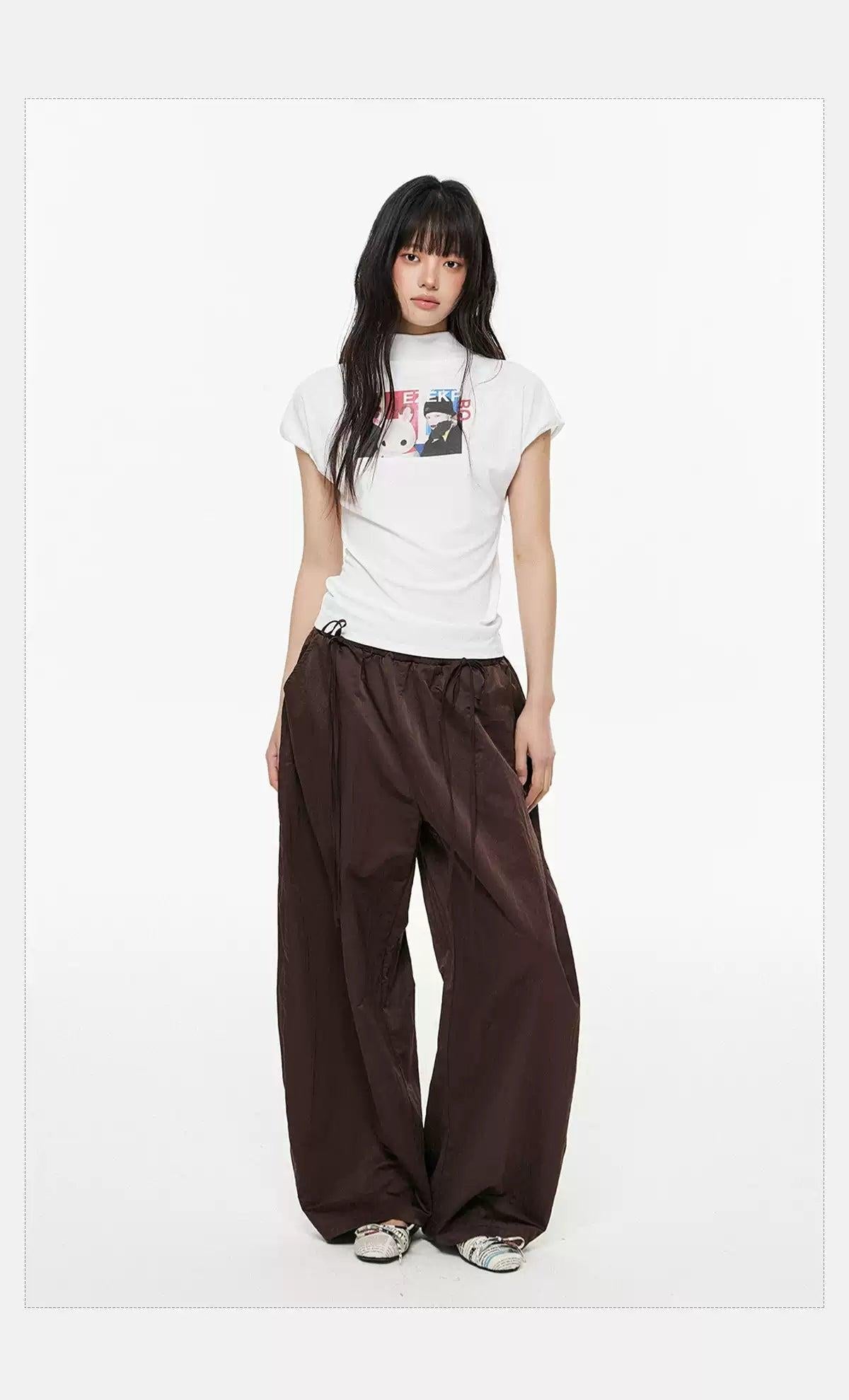 Tom Anime Graphic Mockneck T-Shirt-korean-fashion-T-Shirt-Tom's Closet-OH Garments