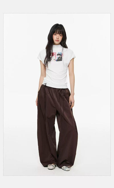 Tom Anime Graphic Mockneck T-Shirt-korean-fashion-T-Shirt-Tom's Closet-OH Garments