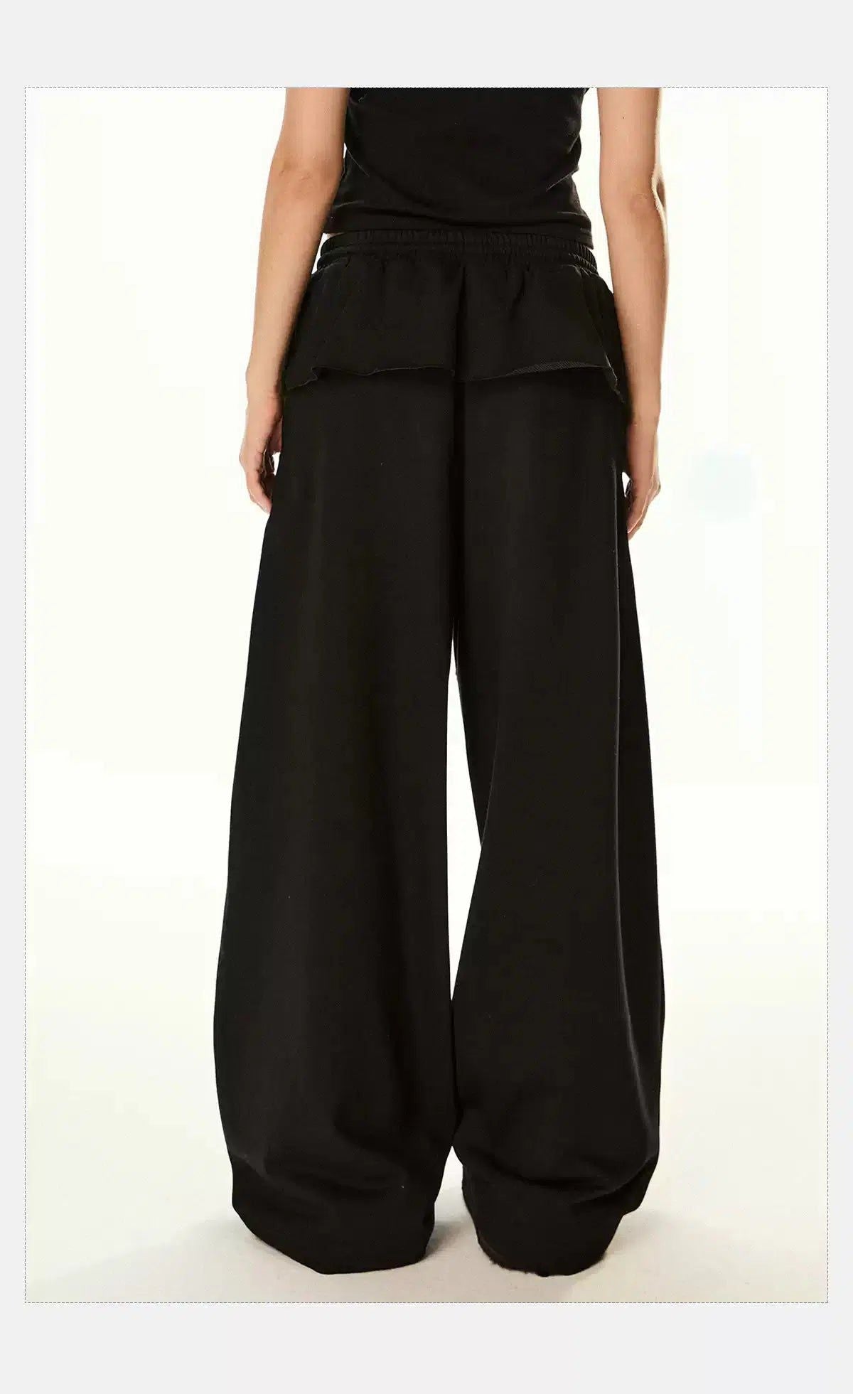 Tom Chic Two-Piece Wide Leg Sweatpants-korean-fashion-Pants-Tom's Closet-OH Garments