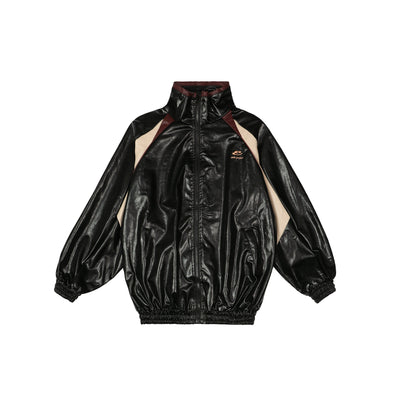 Tom Color Block Moto PU Leather Jacket-korean-fashion-Jacket-Tom's Closet-OH Garments