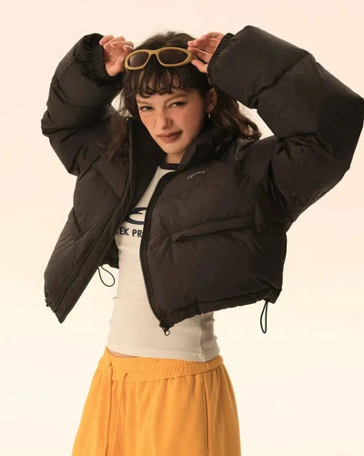 Tom Cropped Casual Puffer Jacket-korean-fashion-Jacket-Tom's Closet-OH Garments