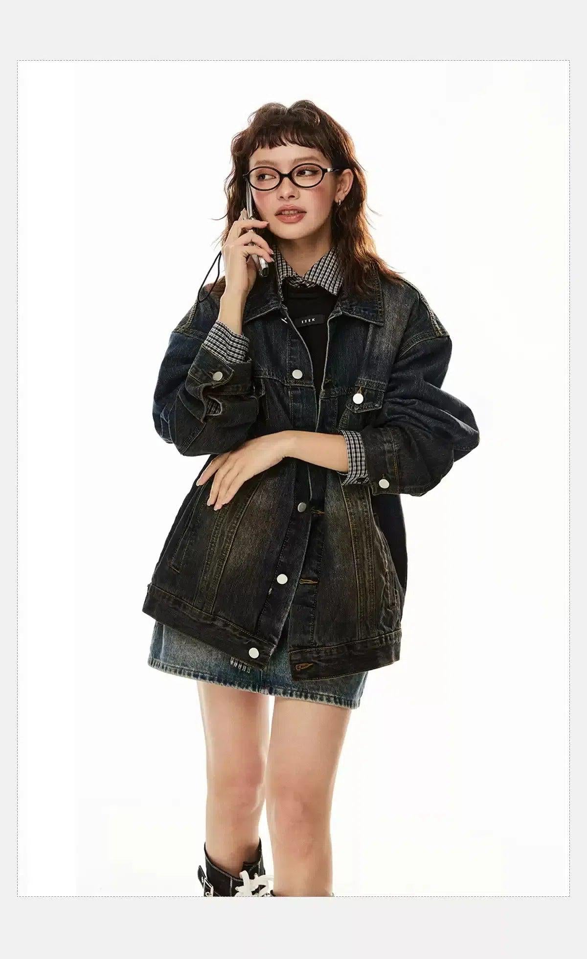 Tom Distressed Faded Denim Jacket-korean-fashion-Jacket-Tom's Closet-OH Garments