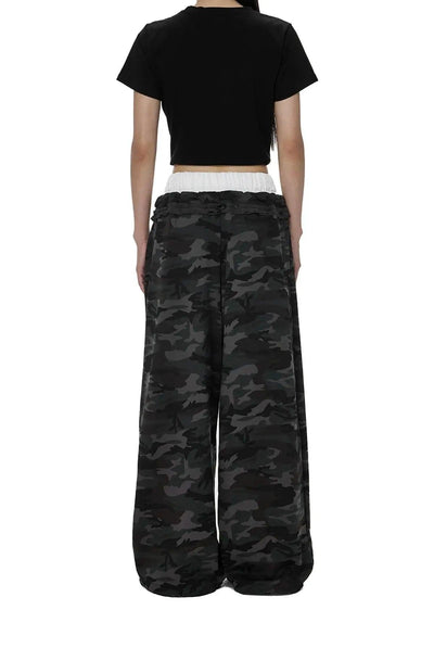 Tom Drawcord Camouflage Pants-korean-fashion-Pants-Tom's Closet-OH Garments