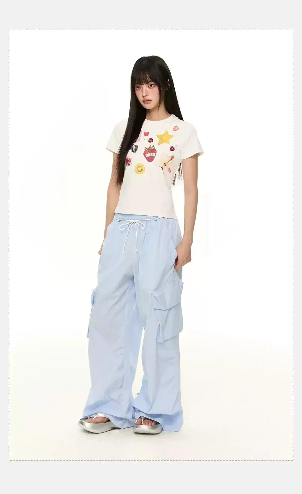 Tom Fruit Graphic T-Shirt-korean-fashion-T-Shirt-Tom's Closet-OH Garments