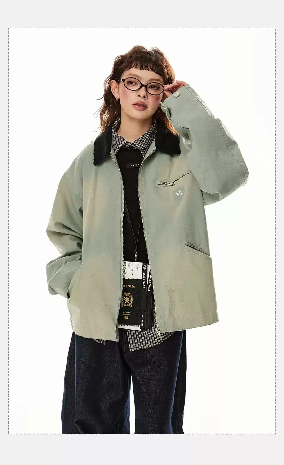 Tom Gradient Washed Lapel Jacket-korean-fashion-Jacket-Tom's Closet-OH Garments