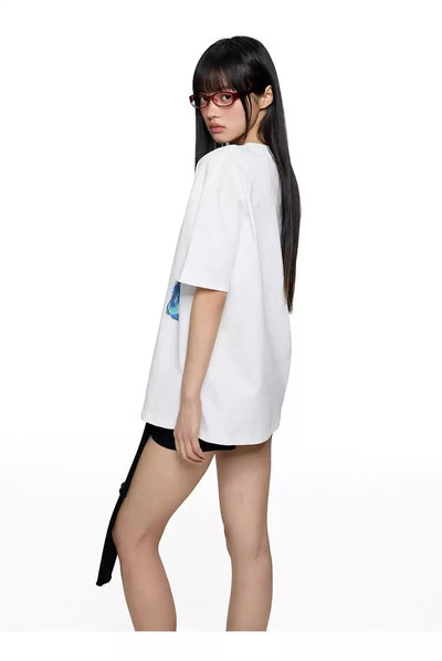 Tom Graphic Print T-Shirt-korean-fashion-T-Shirt-Tom's Closet-OH Garments