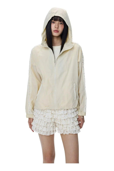 Tom Lace Stitched Hooded Jacket-korean-fashion-Jacket-Tom's Closet-OH Garments