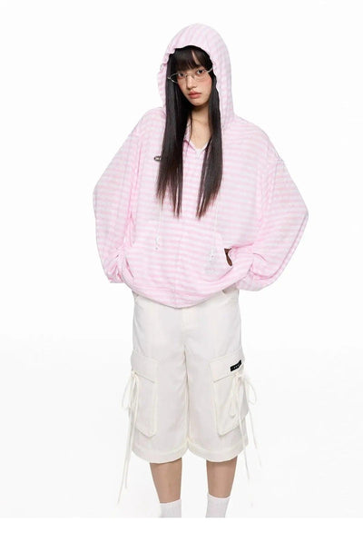 Tom Loose Striped Hoodie-korean-fashion-Hoodie-Tom's Closet-OH Garments