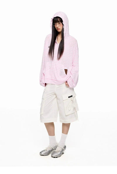Tom Loose Striped Hoodie-korean-fashion-Hoodie-Tom's Closet-OH Garments