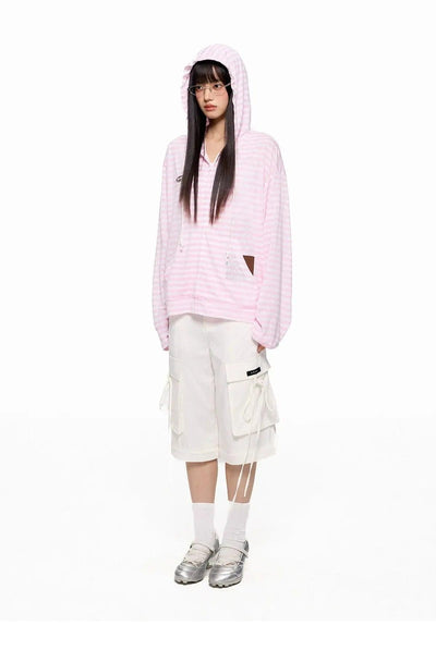 Tom Loose Striped Hoodie-korean-fashion-Hoodie-Tom's Closet-OH Garments